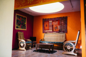 Casa de Larry interior Lake Atitlan Guatemala