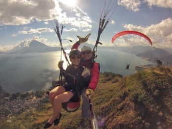 paraglidingPanajachel lake atitlan